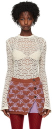 Marco Rambaldi Off-White Heart Sweater