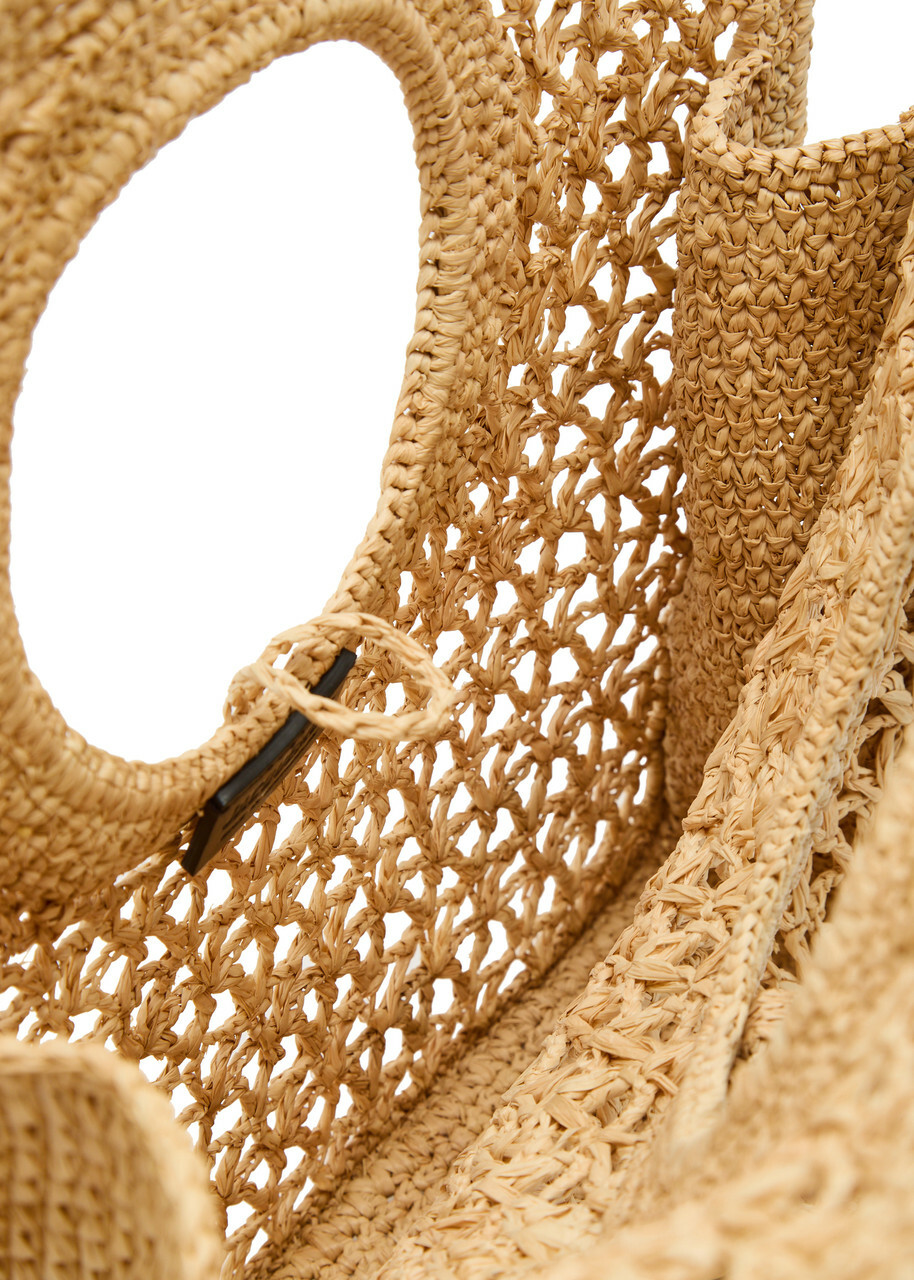 Jacquemus Le Petit Carre Spiaggia Raffia Tote bag - Natural - One Size