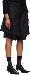 Comme des Garçons Black Layered Shorts