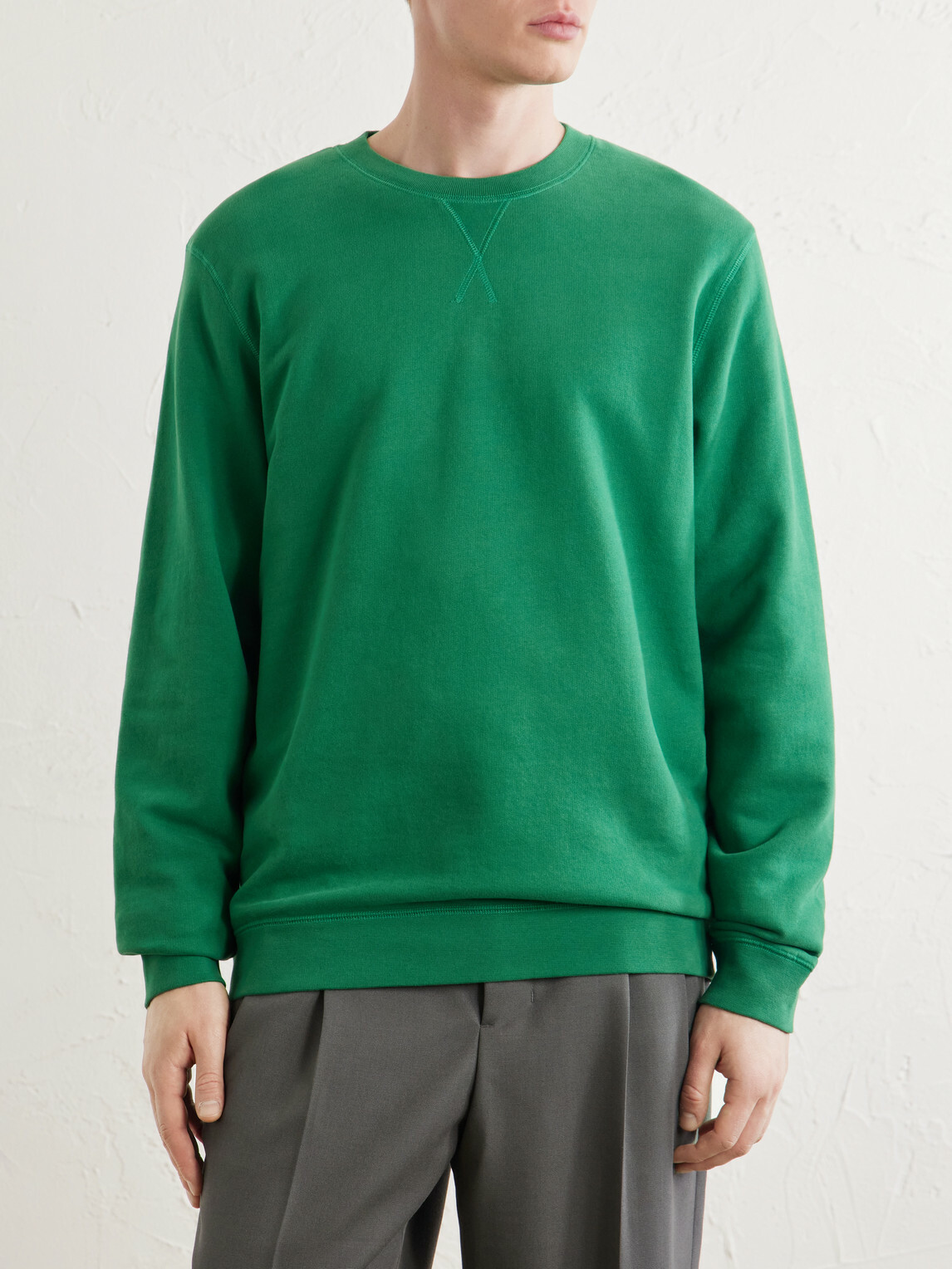 Sunspel - Cotton-Jersey Sweatshirt - Green