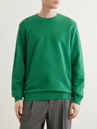 Sunspel - Cotton-Jersey Sweatshirt - Green