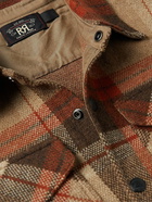 RRL - Checked Wool Overshirt - Brown