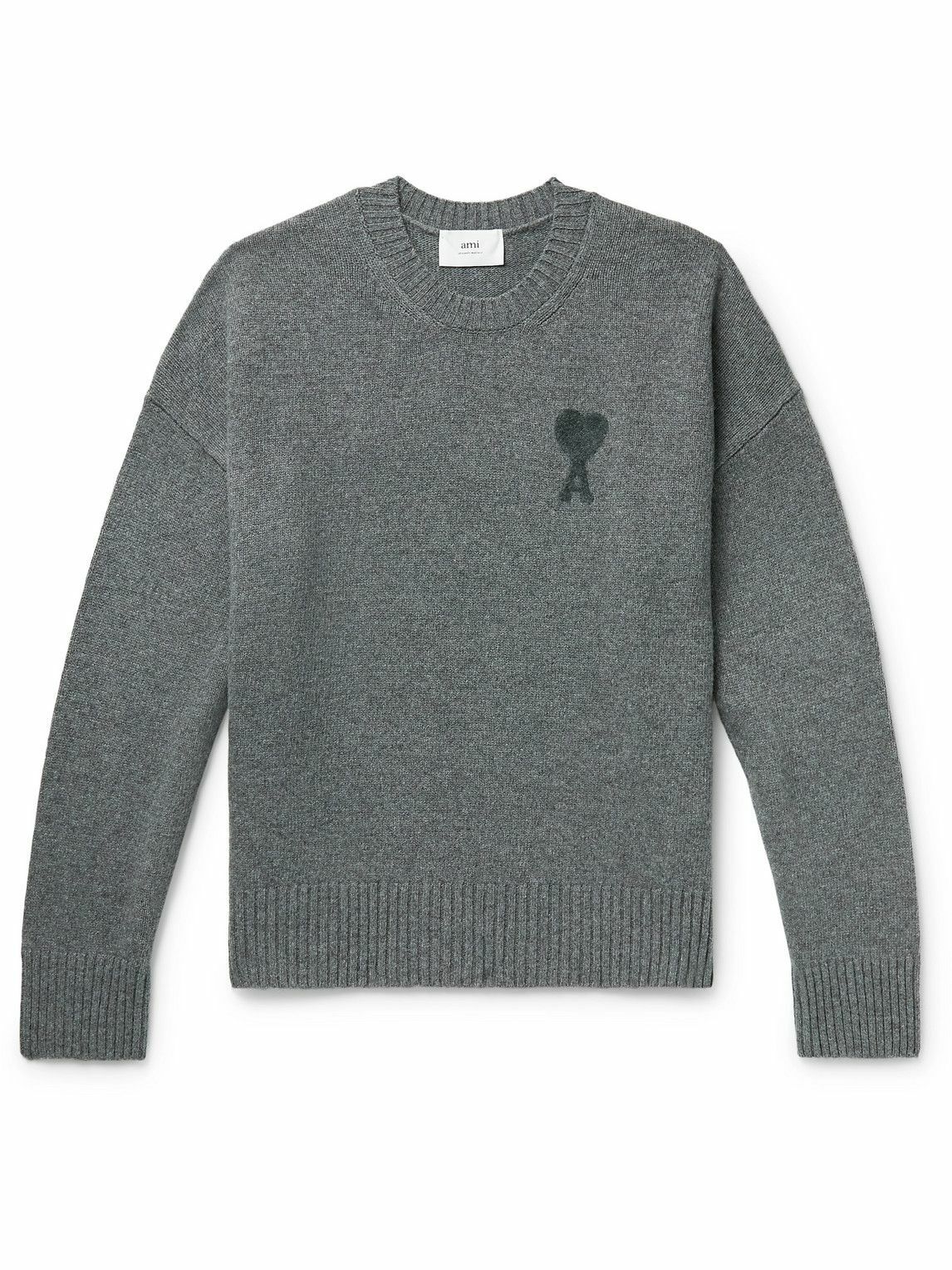 ami-paris-logo-jacquard-wool-sweater-gray-ami