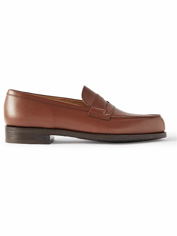 Photo: J.M. Weston - Leather Penny Loafers - Brown