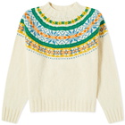 Howlin by Morrison Men's Howlin' Living In The Light Fairisle Knit in Ecru