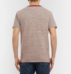 Velva Sheen - Striped Cotton-Jersey T-Shirt - Men - Burgundy