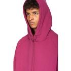 Juun.J Pink Panelled Hoodie