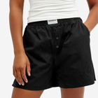 Adanola Women's Poplin Boxer Shorts in Black