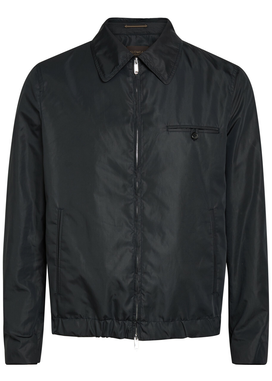Slowear Shell Bomber Jacket Navy