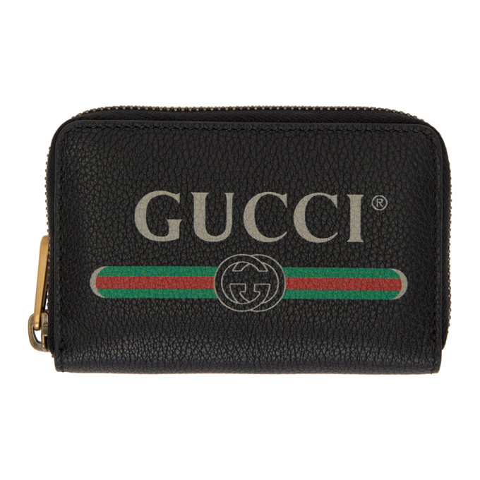 Gucci Black Logo Zip Around Wallet Gucci