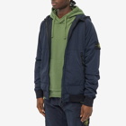 Stone Island Men's Reversible Polartec Hooded Jacket in Navy