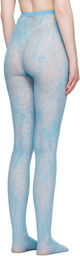Swedish Stockings Blue Rosa Lace Tights