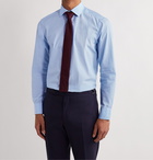 Etro - Cutaway-Collar Cotton-Poplin Shirt - Blue