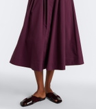 Simkhai Jazz pleated cotton poplin shirt dress