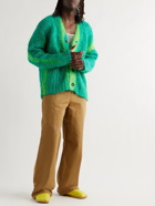 Marni - Painted Mohair-Blend Cardigan - Green