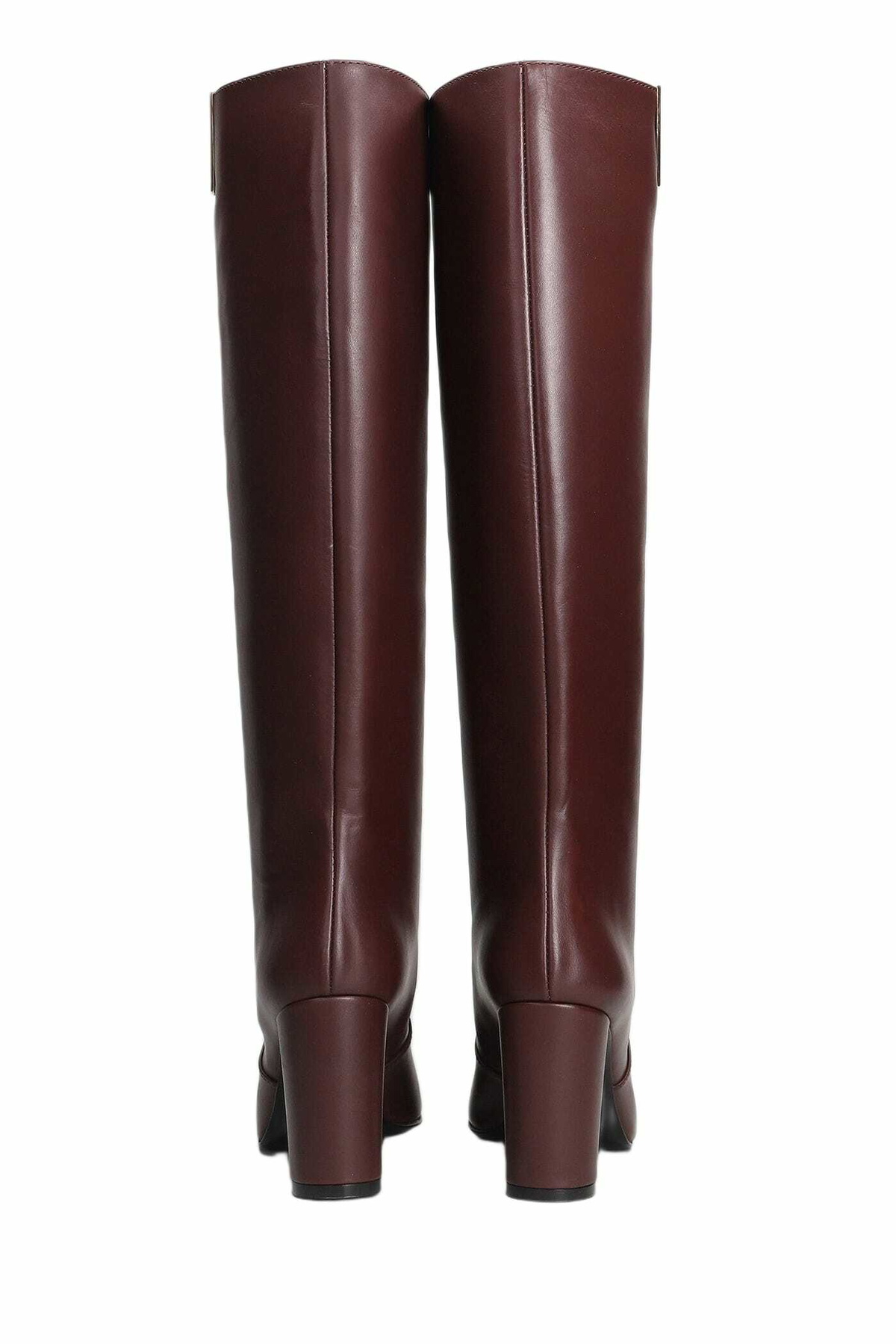 Via Roma 15 High Heels Boots In Bordeaux Leather