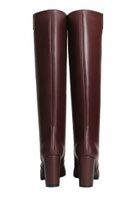 Via Roma 15 High Heels Boots In Bordeaux Leather