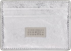 MM6 Maison Margiela Silver Numeric Leather Card Holder