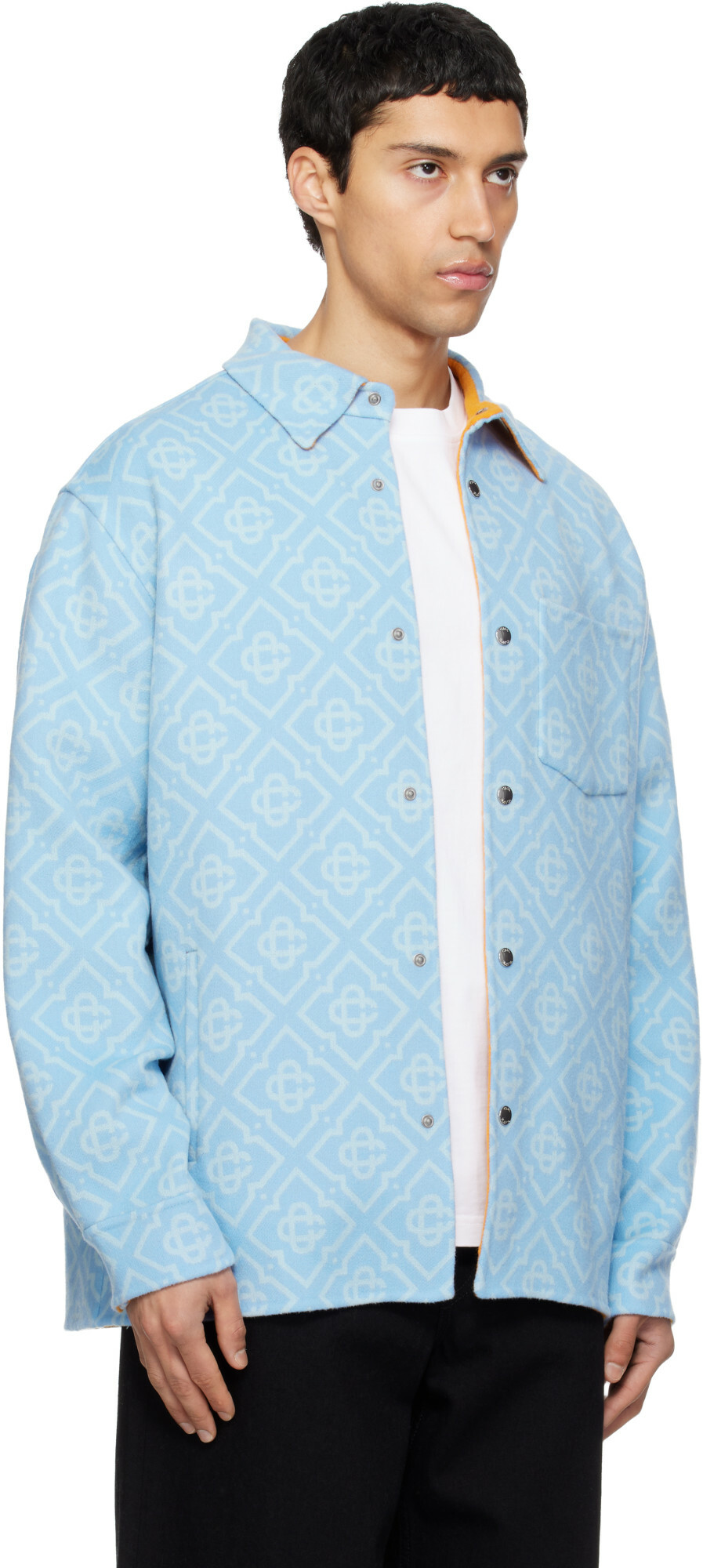 Casablanca Blue Double Faced Overshirt