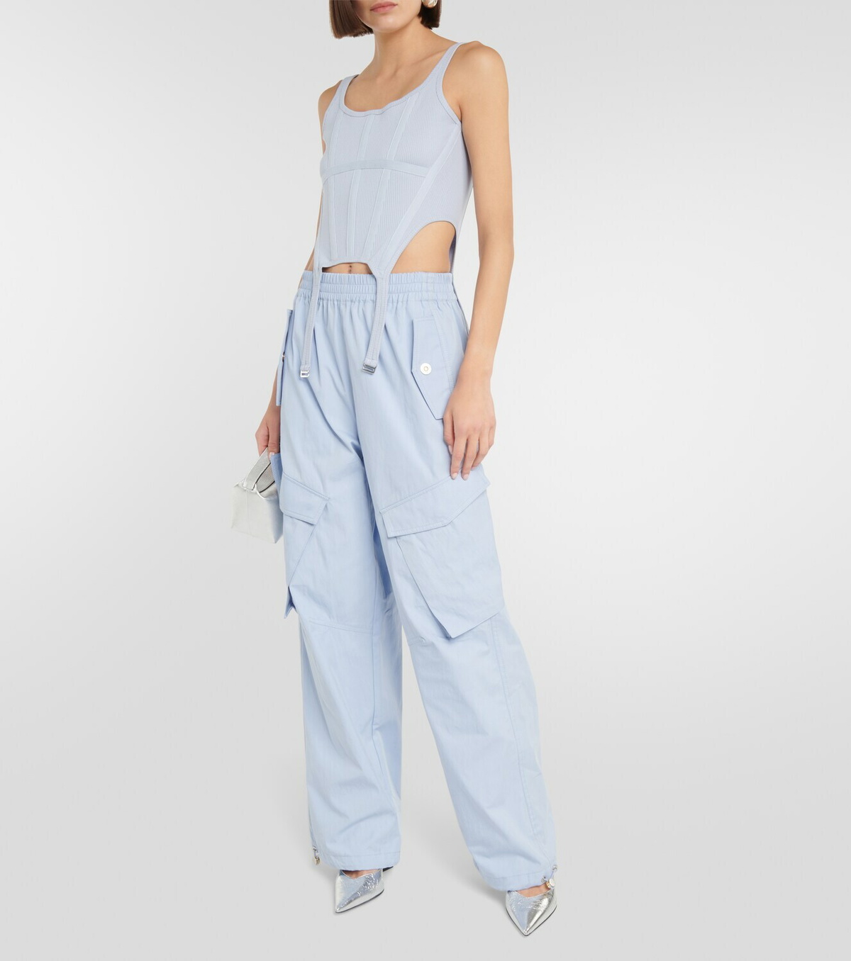 Dion Lee Low-rise wide-leg cargo pants Dion Lee