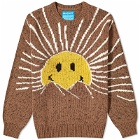 MARKET Men's Smiley Sunrise Crew Sweater in Acorn