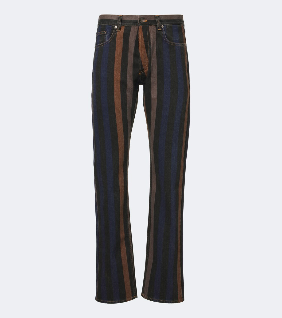 Versace Striped straight jeans