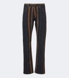 Versace Striped straight jeans
