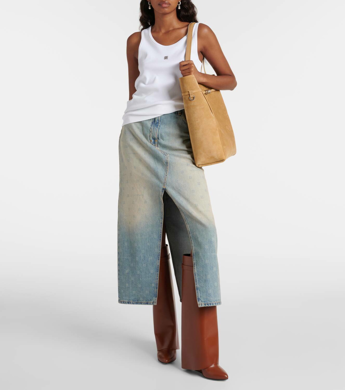 Givenchy Shark Lock leather knee-high boots Givenchy