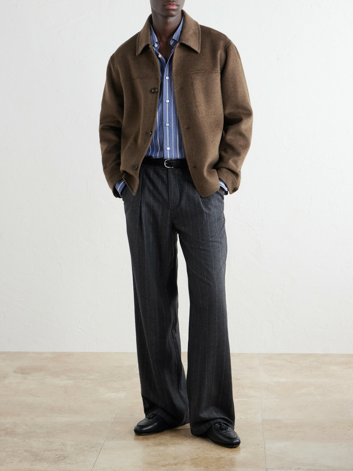 Slowear - Glanshirt Striped Cotton-Poplin Shirt - Blue