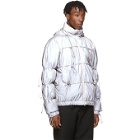 Post Archive Faction PAF Silver Down Reflective String Jacket