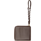 Jil Sander Brown Tangle Card Holder