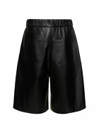 AMI PARIS Adc Leather Shorts