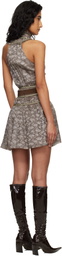 KNWLS Brown Freya Minidress