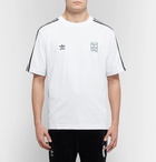 adidas Consortium - Have a Good Time Logo-Embroidered Striped Cotton-Jersey T-Shirt - Men - White