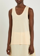 Studio Nicholson Scoop-neck Woven Tank top Beige