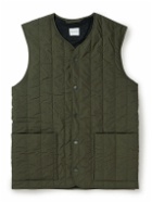Sunspel - Quilted Cotton Gilet - Green