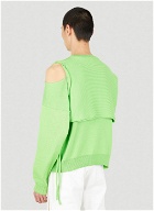 Wrap Knit Sweater in Green