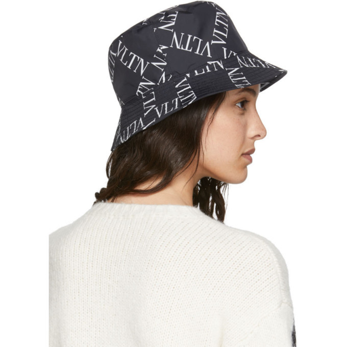 Valentino Garavani Women's Toile Iconographe Bucket Hat - Black - Hats