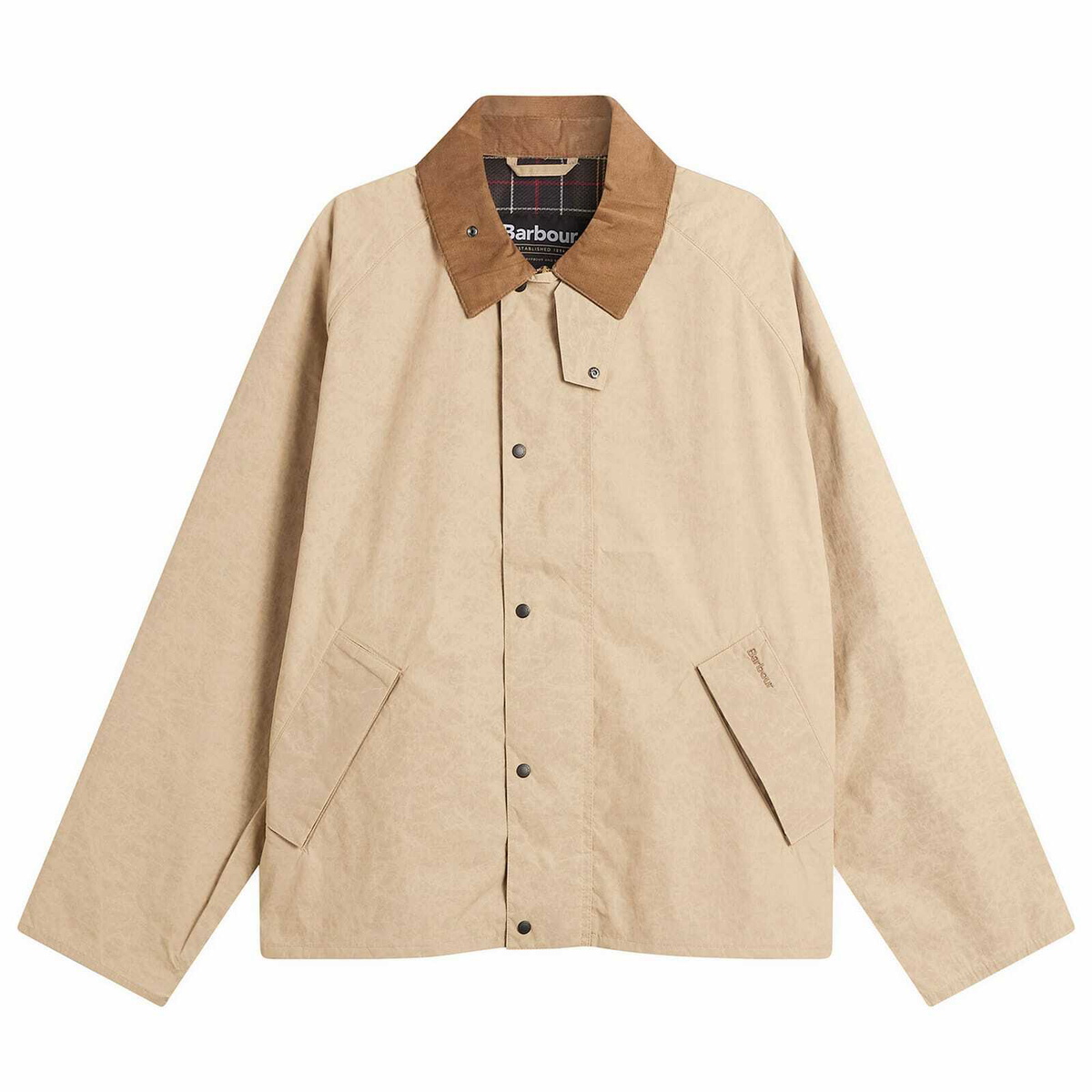 Barbour Men's Ripstop Transport Showerproof Jacket in Stone Barbour