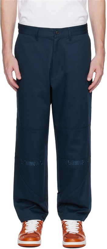 Photo: BAPE Navy Loose Fit Trousers