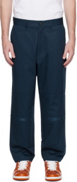 BAPE Navy Loose Fit Trousers