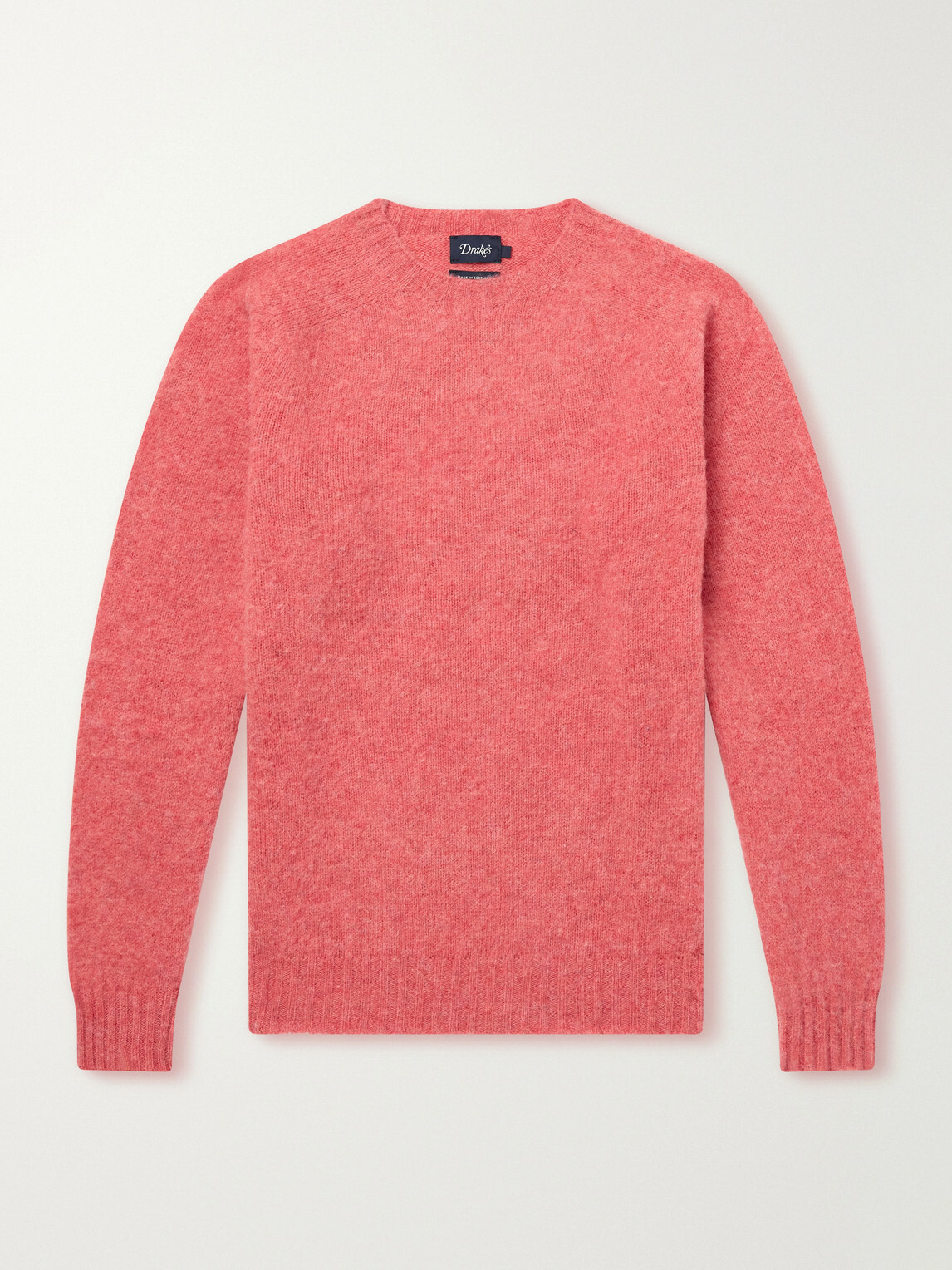 Drake's - Brushed Wool Sweater - Pink