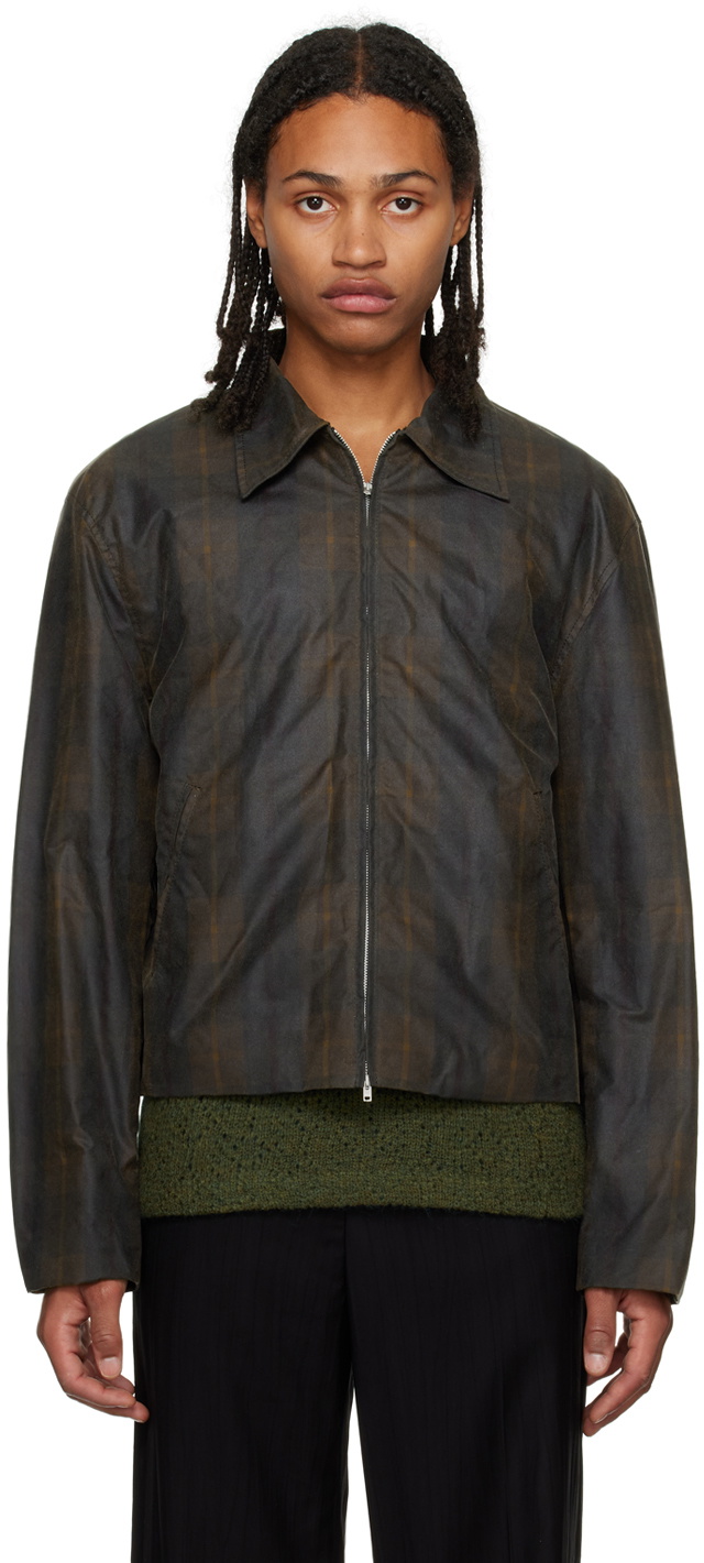 Our Legacy Brown Waxed Jacket Our Legacy