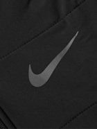 Nike Training - Winterized Stretch-Shell and Therma-FIT Fleece Zip-Up Hoodie - Black