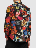 MOSCHINO - Flower Print Cotton Poplin Shirt