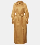 Max Mara Sacco silk organza trench coat