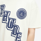 Rhude Men's Collegiate Crest T-Shirt in Vintage White