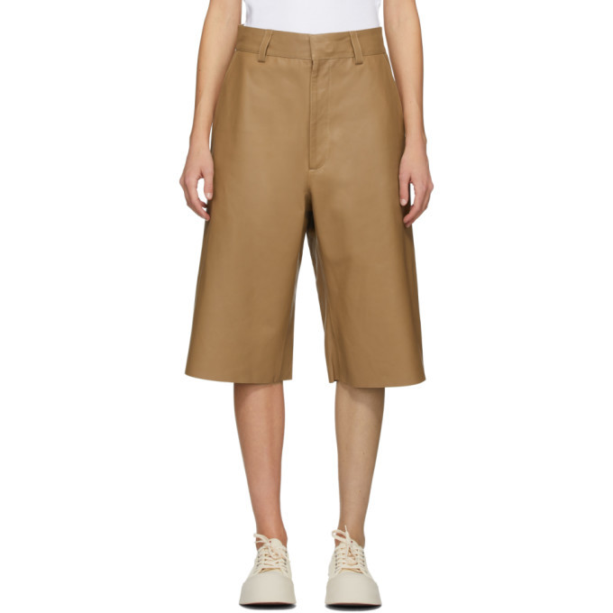 Photo: Rika Studios Beige Leather Trousers