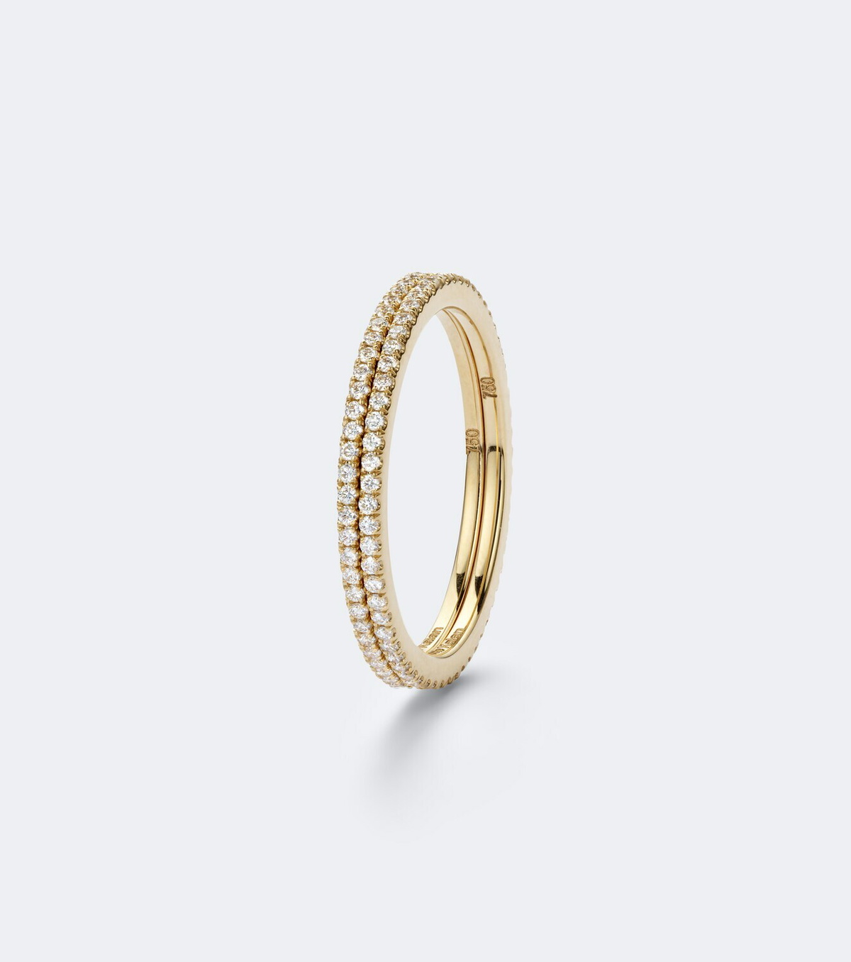 Suzanne Kalan Mini 18kt gold tech ring jackets with diamonds
