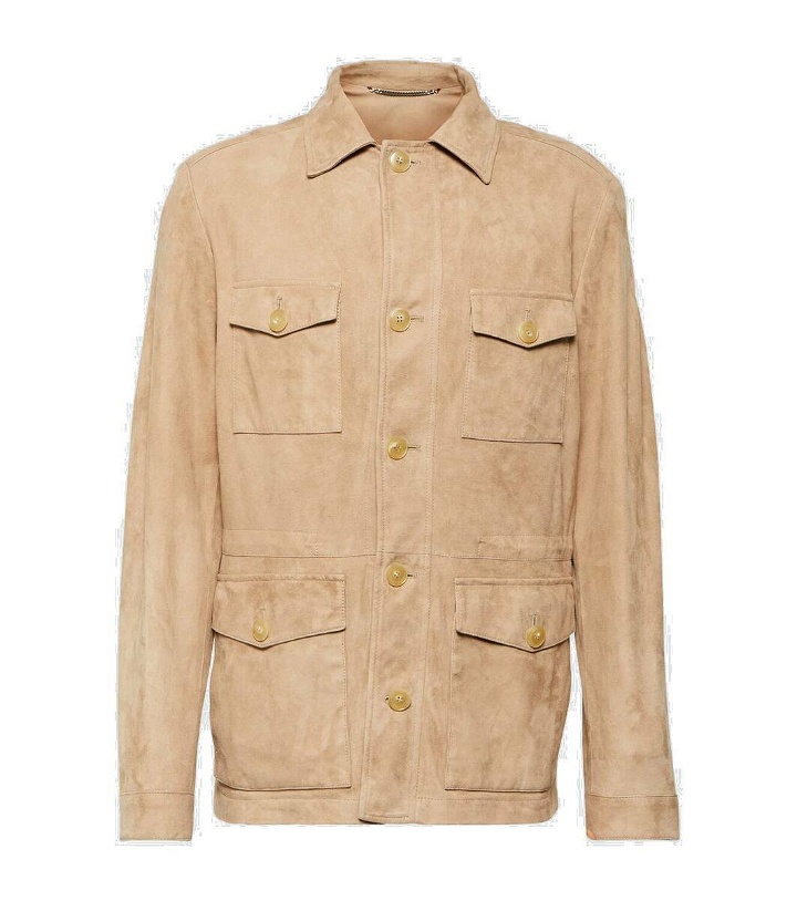 Photo: Canali Suede overshirt